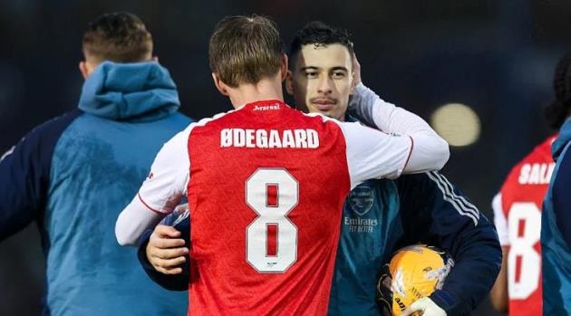 Martin Odegaard trong màu áo Arsenal