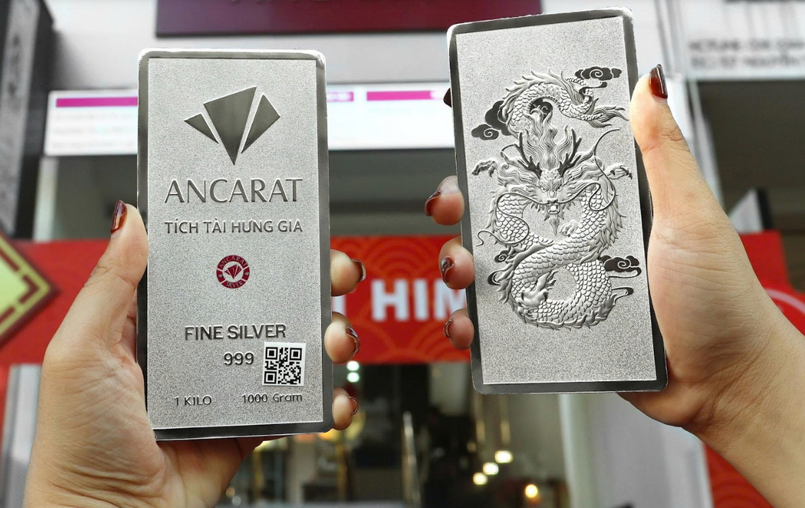 Giá bạc miếng và bạc thỏi ổn định trong phiên giao dịch ngày 9/3