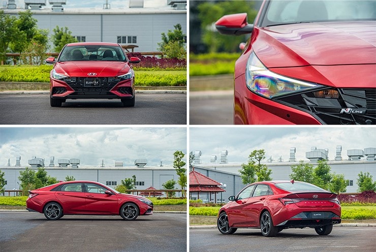 Lưới tản nhiệt đa giác trên Hyundai Elantra 2026