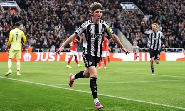 Anthony Gordon đang có phong độ cực cao tại đấu trường Champions League mùa này.