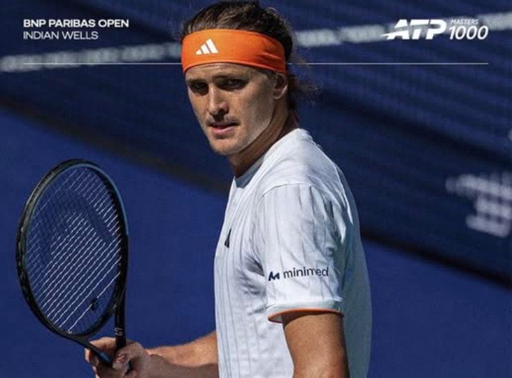 Alexander Zverev thi đấu đầy thăng hoa trước Frances Tiafoe tại Indian Wells