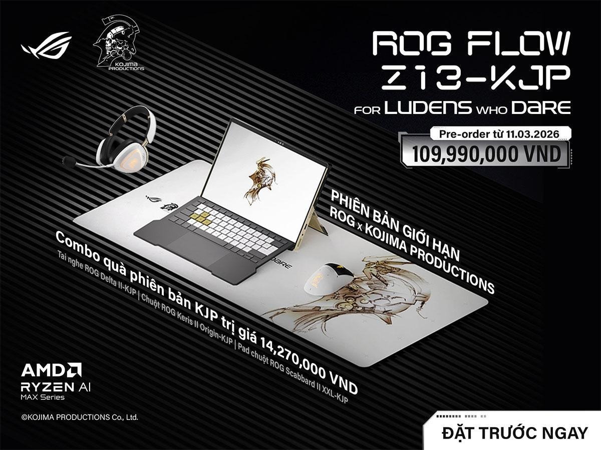 Mức giá niêm yết của ROG Flow Z13-KJP tại Việt Nam là 109.990.000 VNĐ