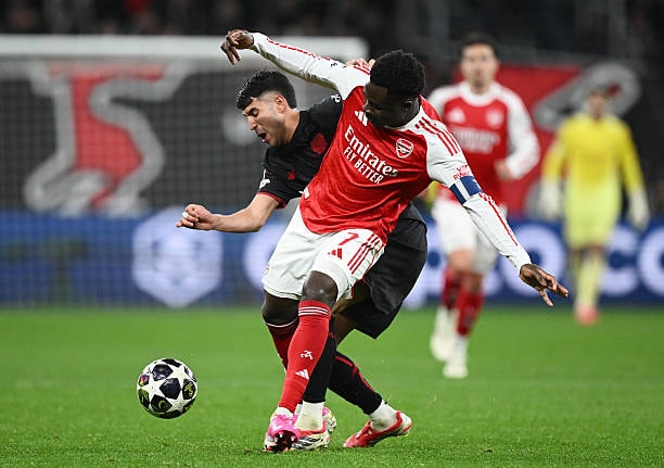 Bukayo Saka - 6.3 điểm: Có một ngày thi đấu dưới sức