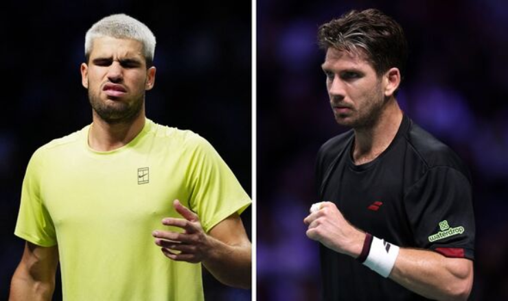 Carlos Alcaraz và Cameron Norrie tại Indian Wells