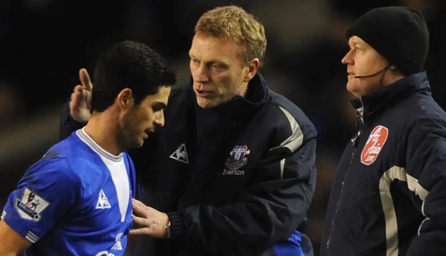 Arteta từng là học trò của Moyes.