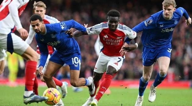 3 điểm là mục tiêu duy nhất của Arsenal khi tiếp Everton.