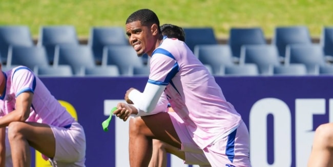 Tiền đạo Alan Grafite của CLB CAHN dính chấn thương cơ bắp.