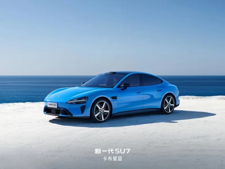 Thiết kế đầu xe Xiaomi SU7 2026 Cận cảnh cụm đèn pha và cảm biến trên Xiaomi SU7 2026