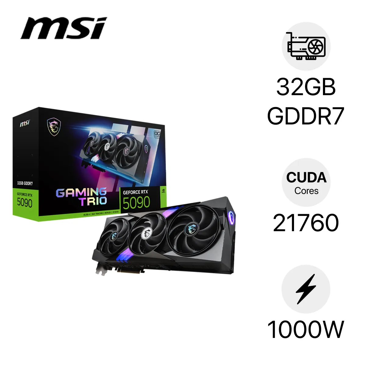 VGA MSI Geforce RTX 5090 32G Gaming Trio OC