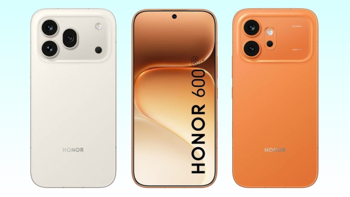 Hình ảnh render rò rỉ của dòng HONOR 600 với cụm camera ngang