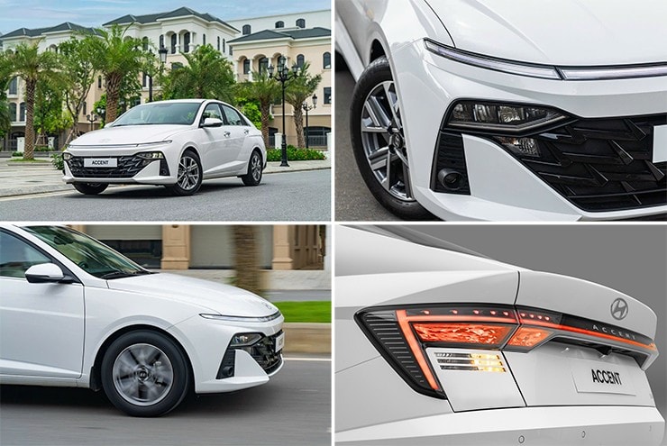 Hệ thống đèn LED hiện đại trên Hyundai Accent mới