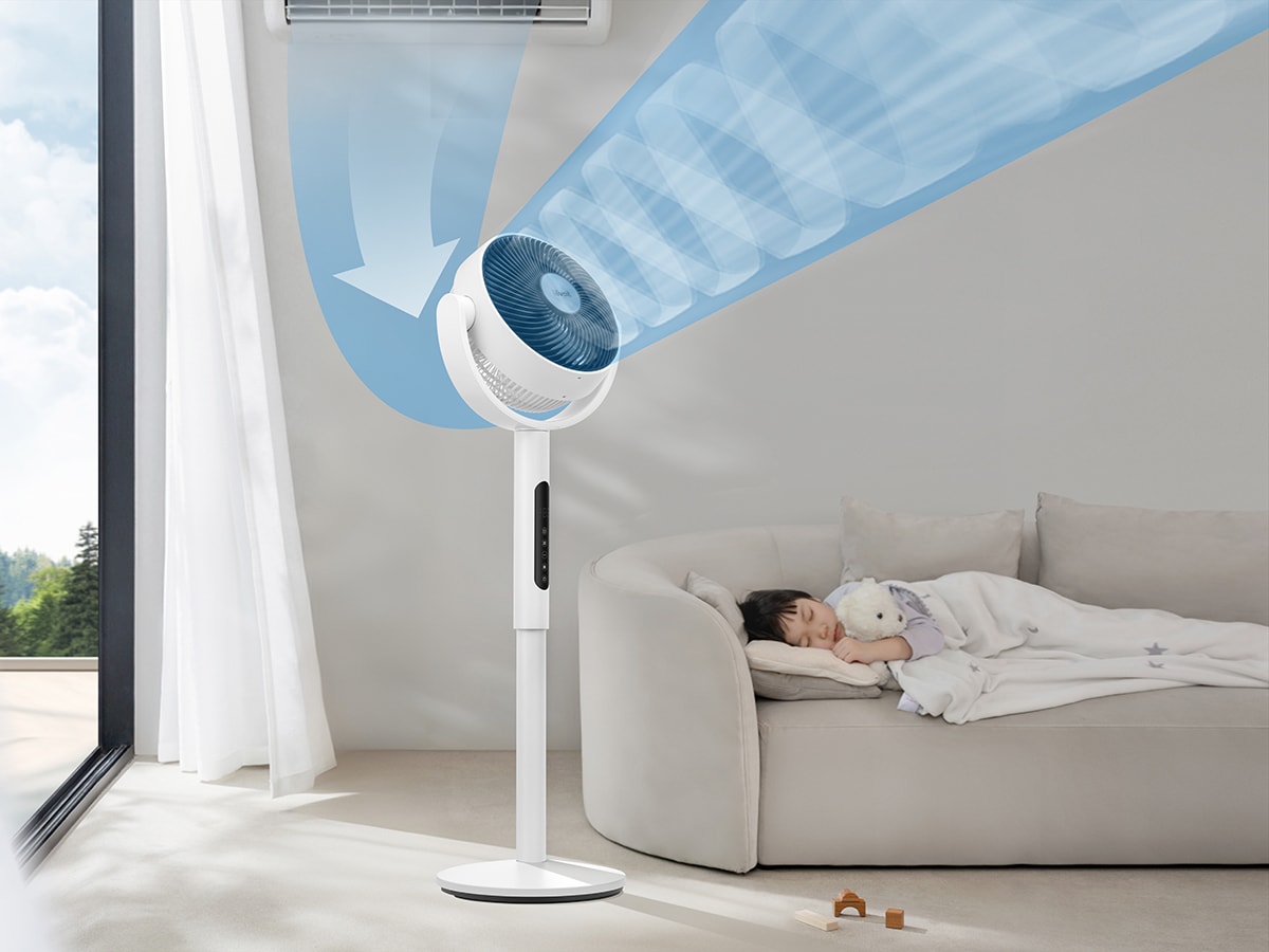 Cơ chế xoay đa chiều giúp luân chuyển không khí tối ưu