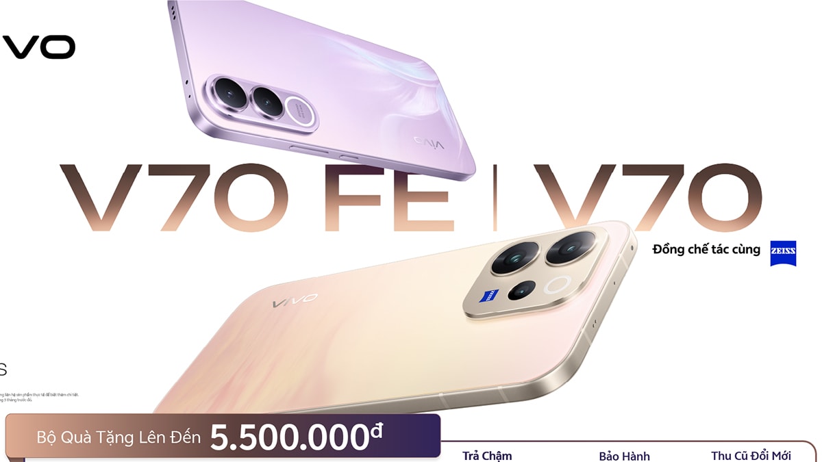 vivo V70 Series ra mắt Việt Nam