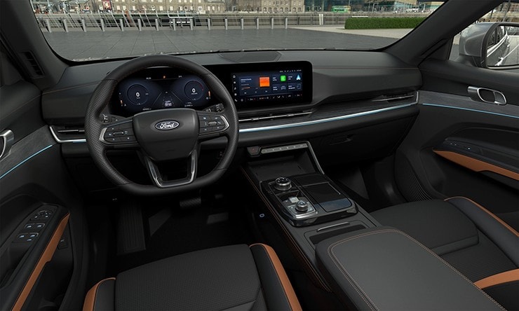 Nội thất hiện đại với màn hình kép 12,3 inch trên Ford Territory 2026