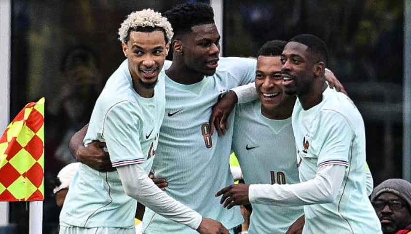 Pháp giành chiến thắng 2-1 trước Brazil dù chơi thiếu người từ phút 55.