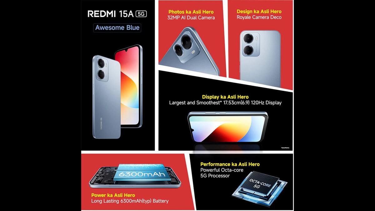 Các tính năng chính của điện thoại Redmi 15A 5G Các tính năng chính của điện thoại Redmi 15A 5G