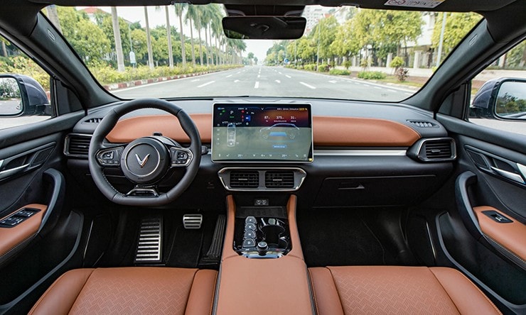 Không gian nội thất tối giản và hiện đại của VinFast VF 8