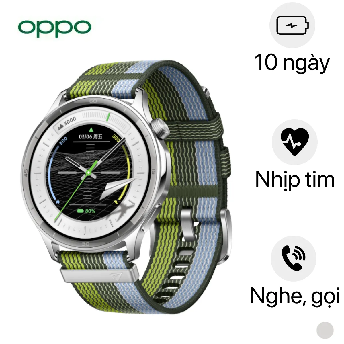 Mẫu OPPO Watch S phiên bản dây vải
