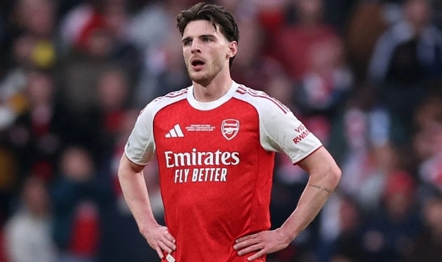 Declan Rice rời trại tập trung của đội tuyển Anh để trở lại câu lạc bộ Arsenal