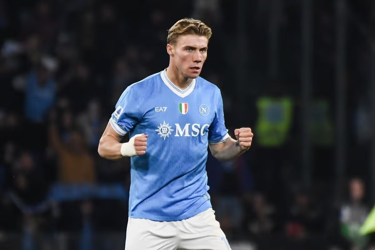 Tiền đạo Rasmus Hojlund đang thi đấu ấn tượng tại Napoli.