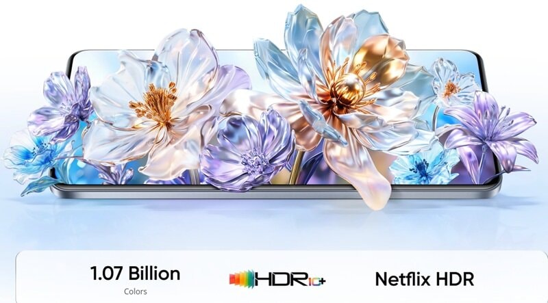 Màn hình AMOLED 144Hz trên Realme P4 Power 5G