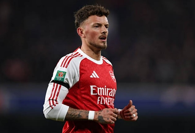 Hậu vệ Ben White trong màu áo Arsenal.