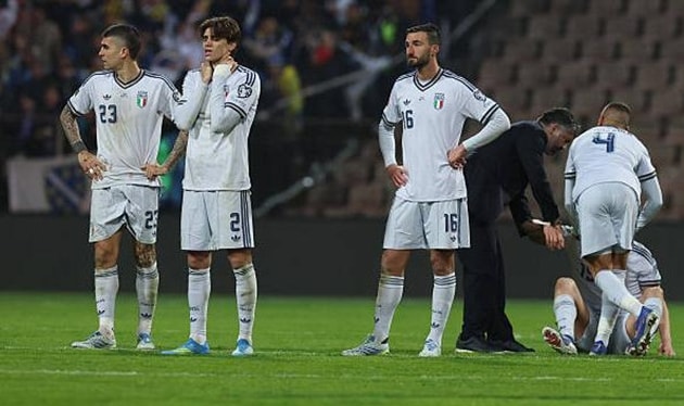 Tuyển Ý tiếp tục lỡ hẹn với World Cup.