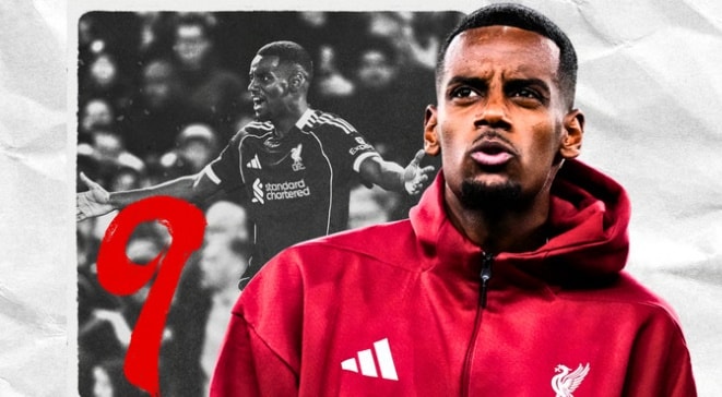 Alexander Isak trong màu áo Liverpool