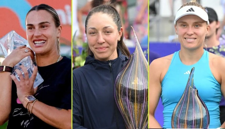 Sabalenka (bên trái) thống trị vững vàng đỉnh bảng xếp hạng WTA