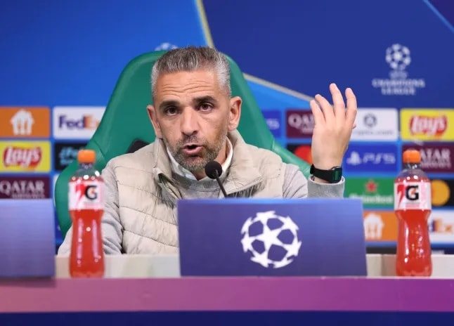 HLV Rui Borges của Sporting CP bày tỏ sự ngưỡng mộ với thủ môn David Raya của Arsenal.