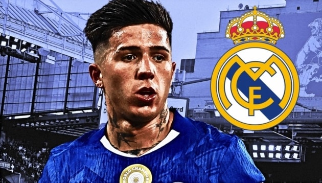 Enzo Fernandez trong màu áo Chelsea đang là mục tiêu hàng đầu của Real Madrid.
