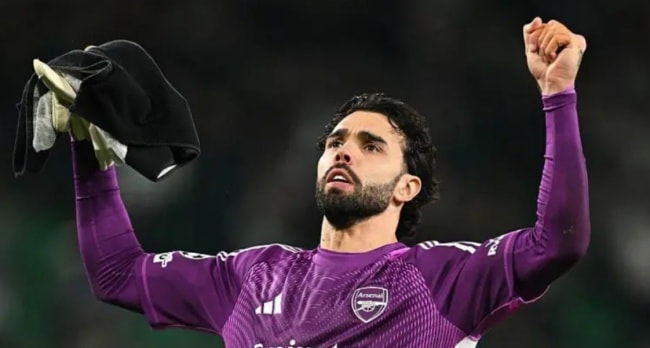 David Raya thi đấu xuất thần trong trận gặp Sporting Lisbon