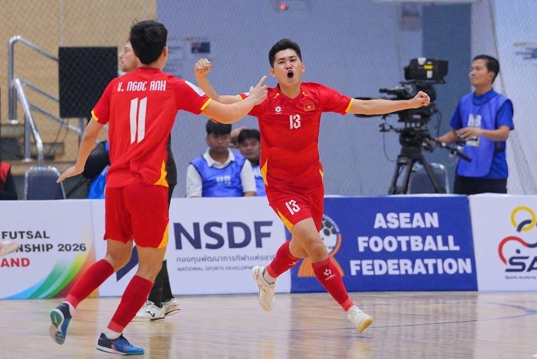 Futsal Việt Nam có chiến thắng tưng bừng trước Australia. Ảnh: VFF.