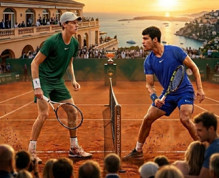 Trận chung kết tennis Monte Carlo Masters 2026 giữa Alcaraz và Sinner