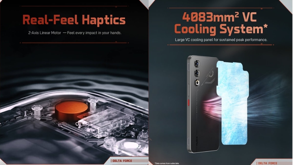 Nubia Neo 5 Pro sở hữu động cơ rung tuyến tính trục Z và hệ thống làm mát buồng hơi hữu ích