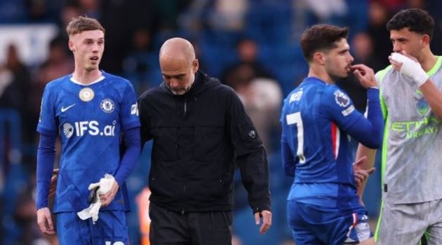 Sự chênh lệch về đẳng cấp giữa Chelsea và Man City được thể hiện rõ nét trên sân.