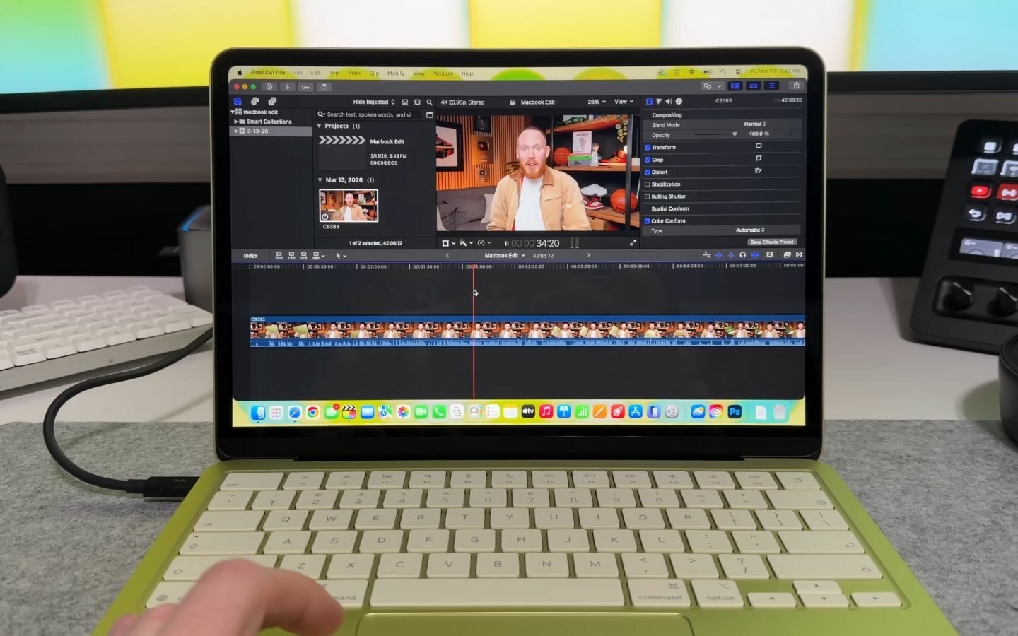 Chip A18 Pro trên MacBook Neo đủ sức xử lý các tác vụ đồ họa nhẹ và cắt ghép video đơn giản