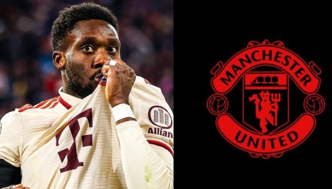 Alphonso Davies là mục tiêu hàng đầu của Manchester United cho vị trí hậu vệ trái.