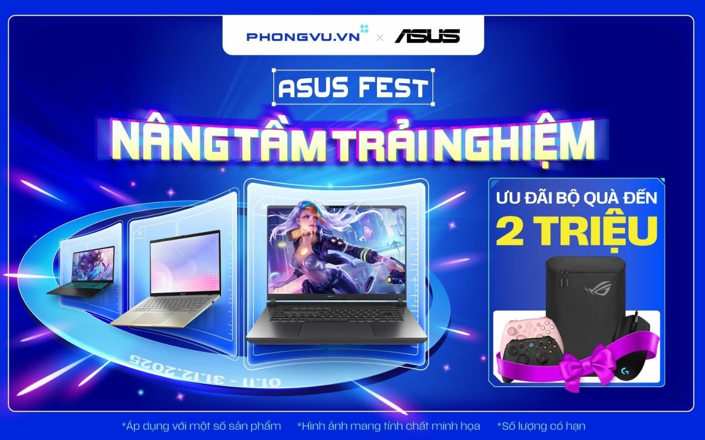 Chương trình khuyến mãi ASUS Fest tại Phong Vũ với nhiều ưu đãi hấp dẫn