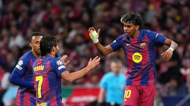 Hàng công Barcelona thi đấu ấn tượng trong trận thắng Atletico Madrid tại tứ kết lượt về.