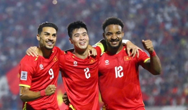 Duy Mạnh trong màu áo tuyển.