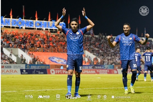 Công an Hà Nội đang đứng đầu V-League hiện tại. Ảnh: CLB CAHN