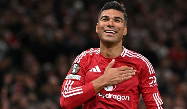 Tiền vệ Casemiro trong màu áo Manchester United.