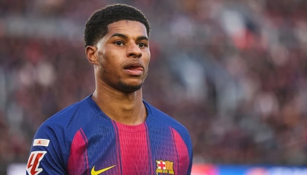 Marcus Rashford trong màu áo Barcelona tại mùa giải 2025/26.