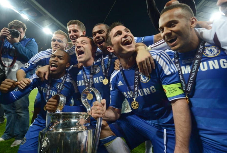 Chelsea đăng quang Champions League lần đầu tiên trong lịch sử năm 2012.