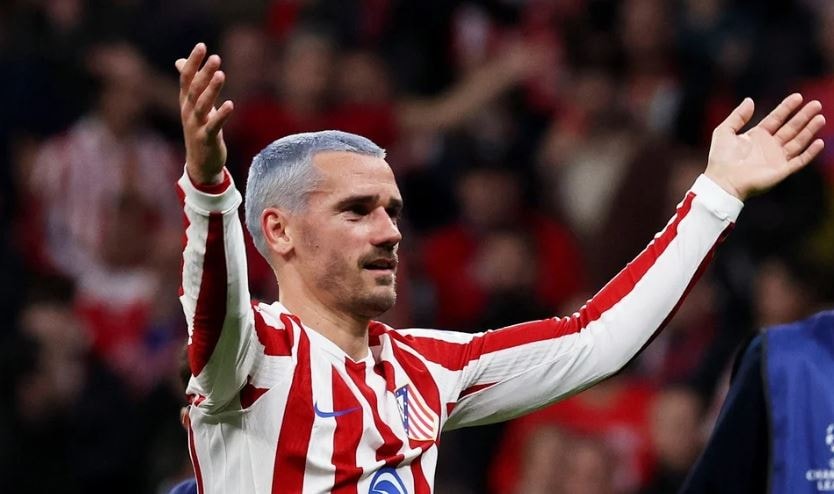 Antoine Griezmann, niềm hy vọng số một trên hàng công của Atletico Madrid trong trận chung kết.