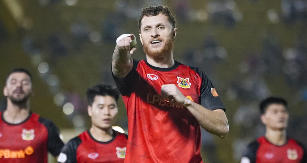 Tiền đạo Geovane Magno là mũi nhọn nguy hiểm nhất của Ninh Bình hiện nay.