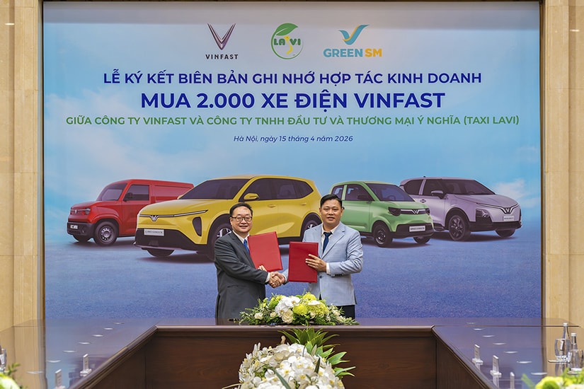 Lễ ký kết hợp tác giữa GSM và Taxi Lavi
