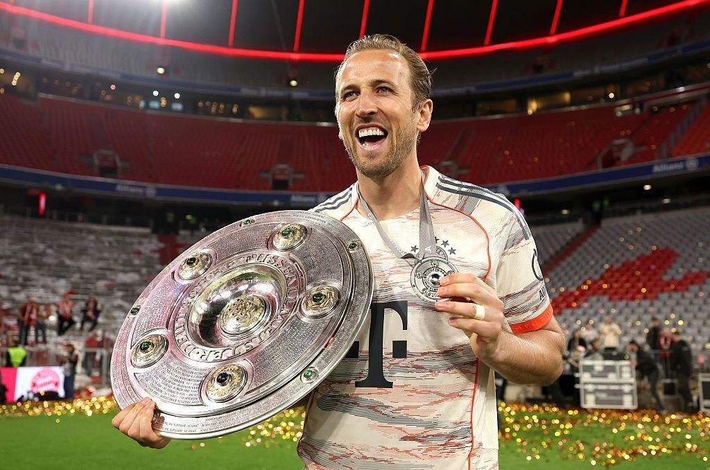 Harry Kane trước cơ hội giành danh hiệu Bundesliga cùng Bayern Munich.