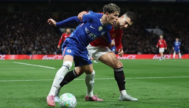 Diogo Dalot hoàn toàn phong tỏa Alejandro Garnacho trong suốt trận đấu.